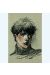 Affiche Louise, portrait sur fond beige ; Juillard ; 20x30