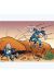 Affiche Au secours ; Lambil ; 30x40