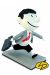 Figurine le petit nicolas avec son cartable, monochrome