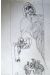 Dessin original de Rossi - Morton Chapel, recherche du 4eme de couverture tome 5 West - encre, papier, 29cmx21cm