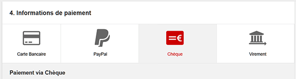 paiement cheque