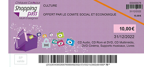 Pass Cadeau Culture - .fr - 60€